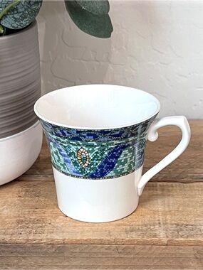 Mikasa Ultima Plus La Costa HK 710 Mosaic Fine China Coffee Cup Mug